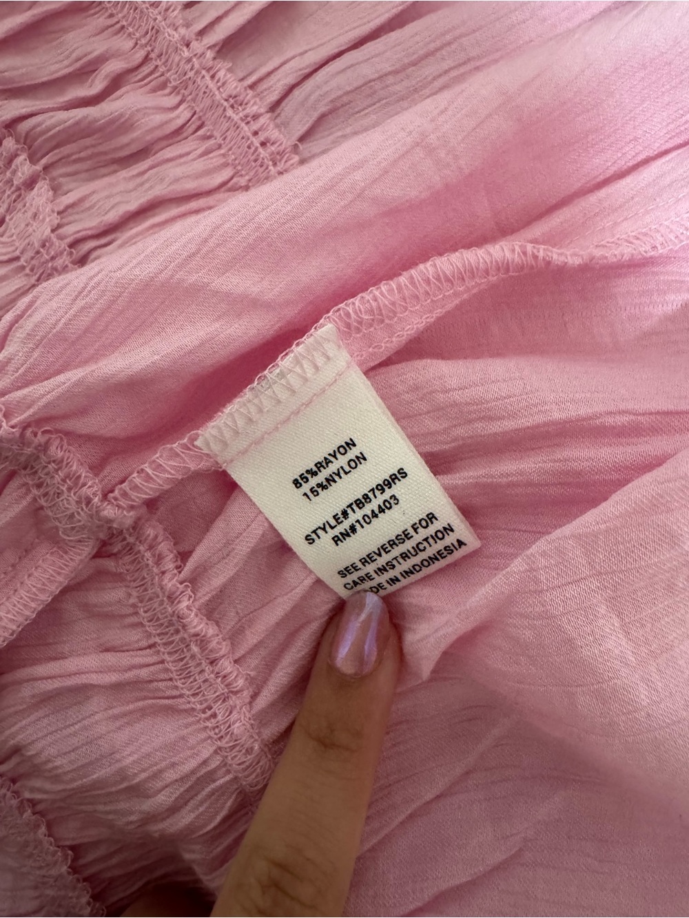 Pink Ruffle Tank Top - Picture 4 of 4